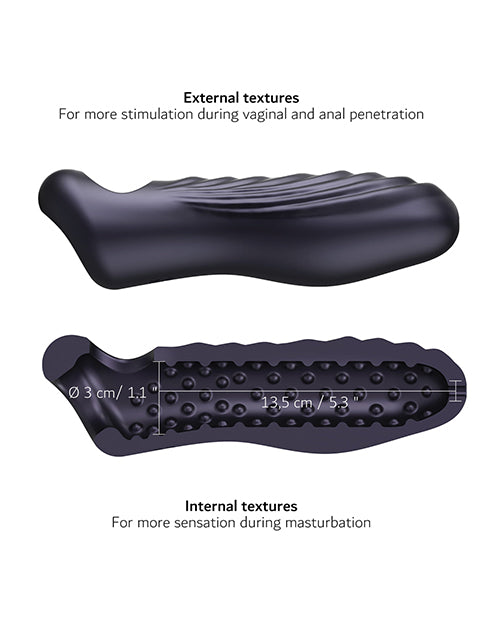Man Wand RYZER Max Penis Sleeve - Black Plum