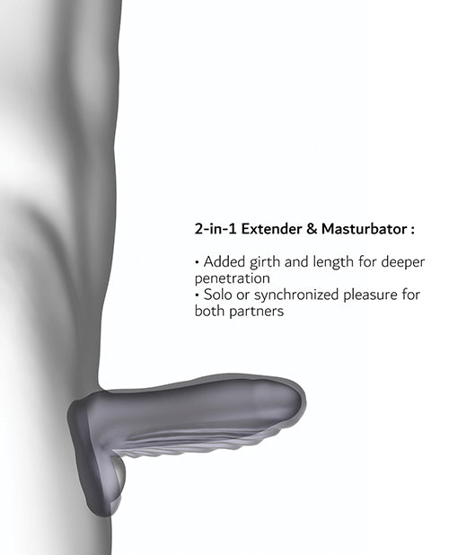 Man Wand RYZER Max Penis Sleeve - Black Plum