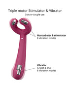 Love to Love Please Me Multi - Play Vibrator - Plum Star