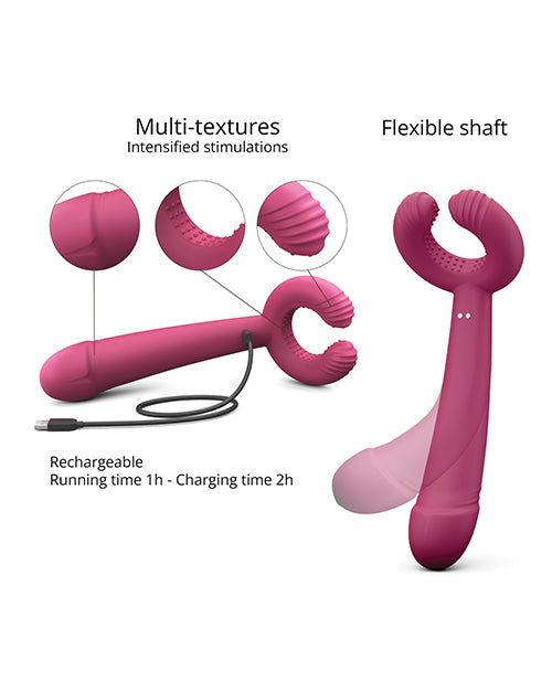 Love to Love Please Me Multi - Play Vibrator - Plum Star