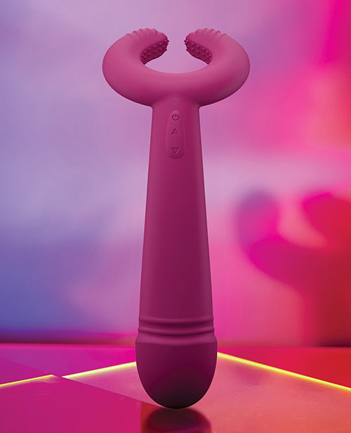 Love to Love Please Me Multi - Play Vibrator - Plum Star