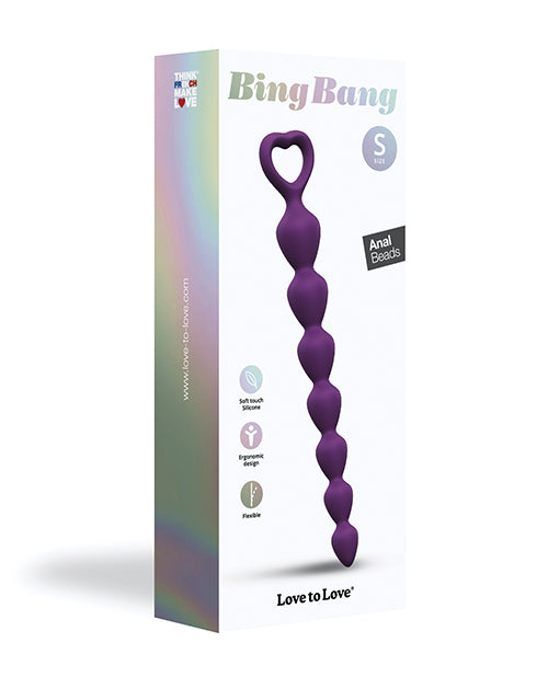 Love to Love Bing Bang Anal Beads - Violet