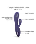 Love to Love Funky Bunny Rabbit - Midnight Indigo
