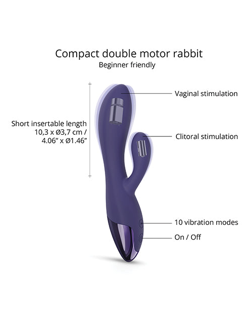 Love to Love Funky Bunny Rabbit - Midnight Indigo
