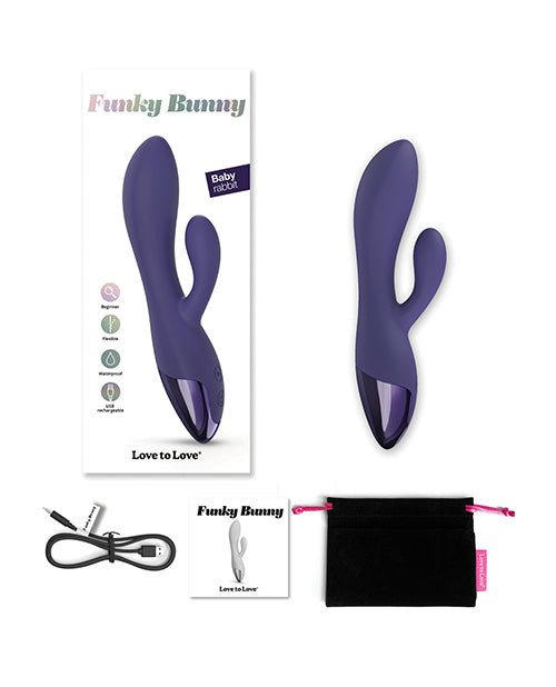 Love to Love Funky Bunny Rabbit - Midnight Indigo