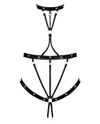 Lust Seducer Strappy Cupless & Crotchless G - String Teddy Black