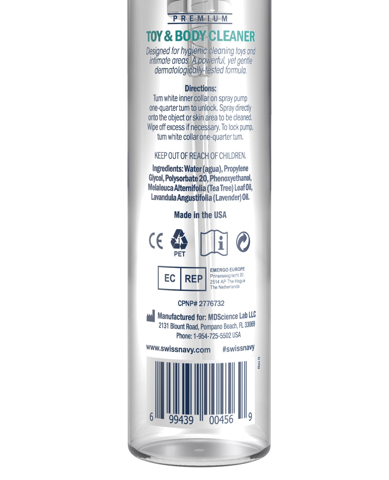 Swiss Navy Toy & Body Foaming Cleaner