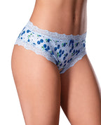 Sweet Treats Crotchless Boy Short w/Wicked Sensual Care Blueberry Lube - Blue