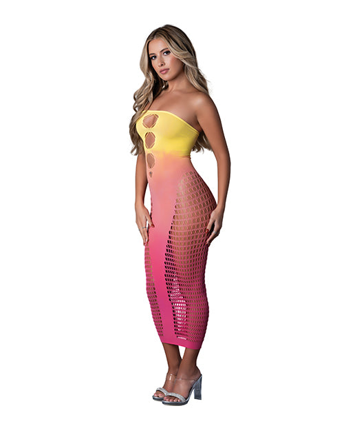 Seamless Sleeveless Gown - Sunset Ombre