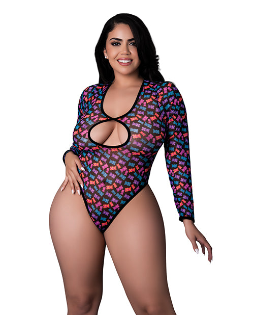 Hazy Dayz Gummy Bears Blacklight Reflective Teddy - Multi