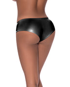 Club Candy Low Rise Split Crotch Boy Short Black