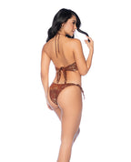 Golden Hour Metallic Sling w/Side Tie Details - Gold/Copper