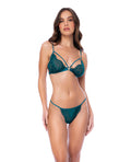 Lace Triangle Top w/G - String 2 pc Set - Sea Green
