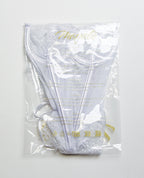 Strapless Lace - Up Bustier w/G - String & Leg Garters 4 pc Set - White