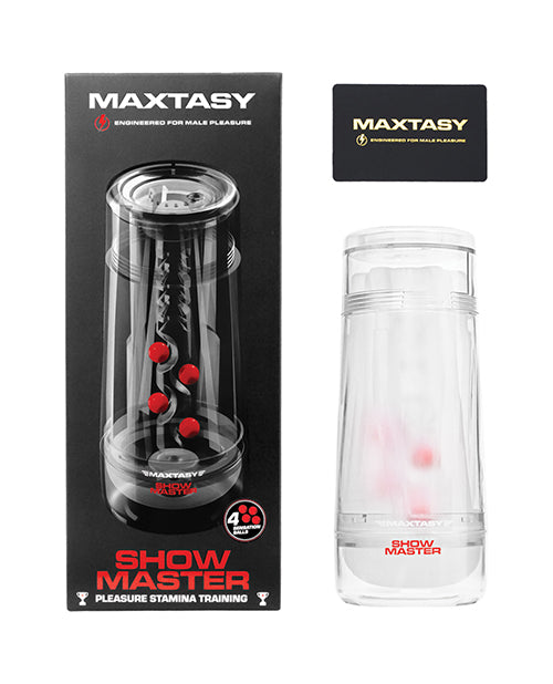 Maxtasy Show Master Non - Realistic Stroker - Clear