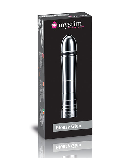 Mystim Glossy Glen e - Stim Aluminum Dildo