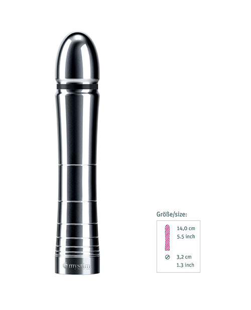 Mystim Glossy Glen e - Stim Aluminum Dildo