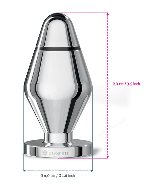 Mystim Little John Buttplug Aluminum - Silver
