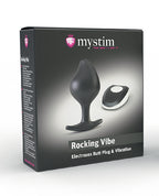 Mystim Rocking VIbe Silicone Buttplug - Black