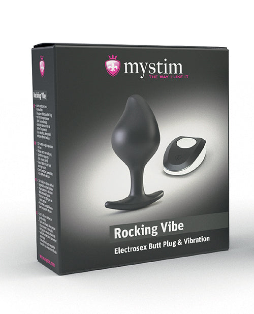 Mystim Rocking VIbe Silicone Buttplug - Black