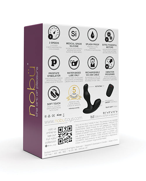Nobu X - plore U Ezra Anal Vibrator - Black