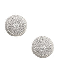 Neva Nude Burlesque Big O Crystal Jewel Reusable Silicone Pasties - Silver