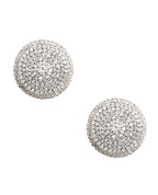 Neva Nude Burlesque Big O Crystal Jewel Reusable Silicone Pasties - Silver