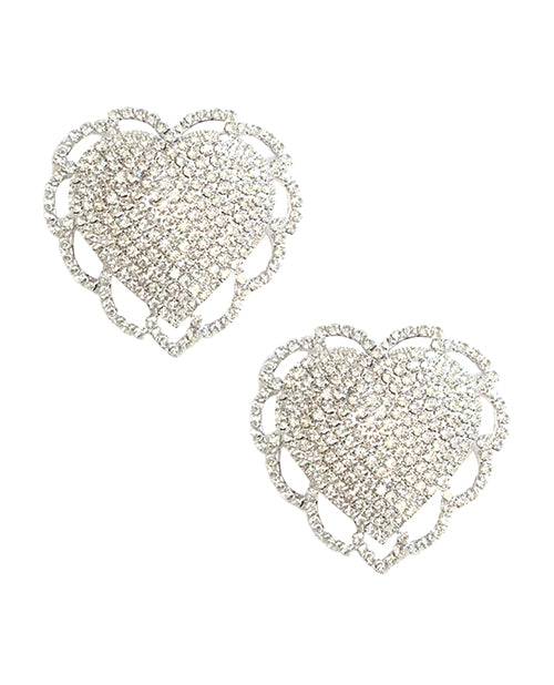 Neva Nude Whole Hearted Sparkle Crystal Jewel Reusable Silicone Pasties