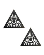 Neva Nude Eye of Providence Pasties - Black/White