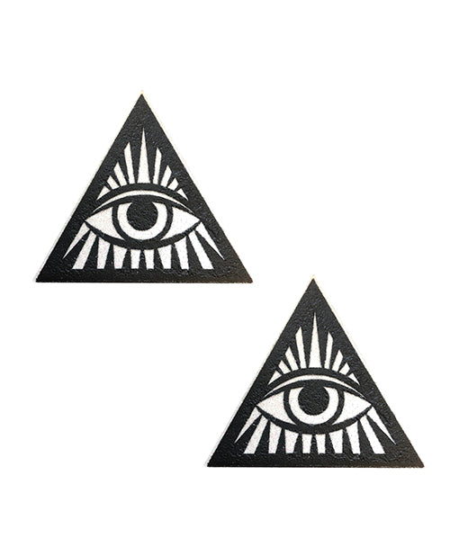 Neva Nude Eye of Providence Pasties - Black/White