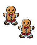 Neva Nude Freaking Awesome Gingy Gingerbread Man Eat Me Glitter Pasties - Brown