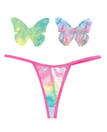 Neva Nude Naughty Knix Rainbow Sherbet Velvet G - String & Pasties - (Color Varies) Multi