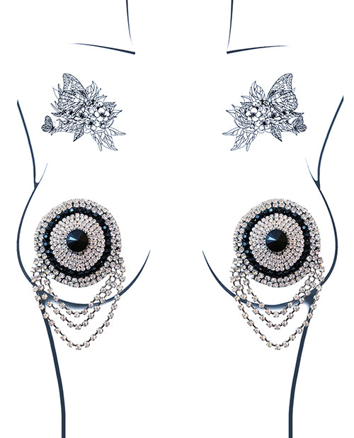 Neva Nude Burlesque La Vie Boheme Jewel Reusable Silicone Pasties - Crystal