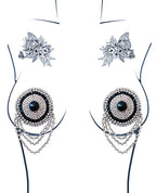 Neva Nude Burlesque La Vie Boheme Jewel Reusable Silicone Pasties - Crystal