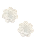 Neva Nude Lace Petal Flower Pasties - White