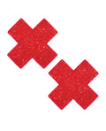 Neva Nude Ravish Me Glitter X Factor Pasties - Red