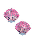 Neva Nude Sequin Mermaid Shell Pasties - Iridescent Pink