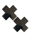 Neva Nude Dom Status Wet Vinyl X Pasties - Black