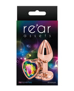 Rear Assets Rose Gold Heart - Rainbow