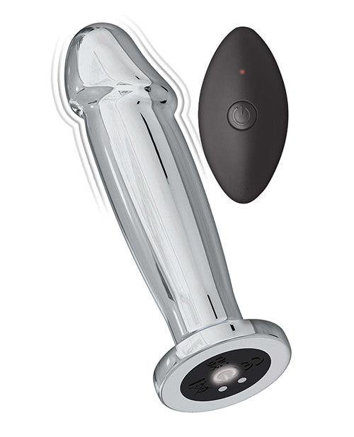 Ass - sation Remote Vibrating Metal Anal Ecstasy - Silver