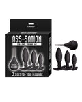 Ass - sation 3 - in - 1 Training Kit Douche Included - Black