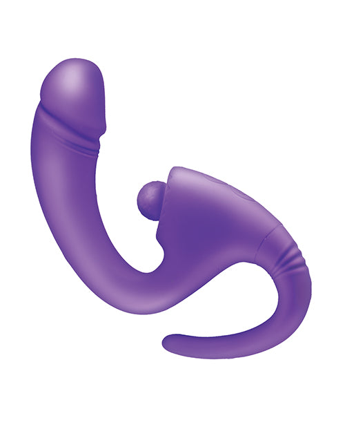 The Beat Dual Pleasure G - Spot Vibrator - Purple
