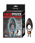 Cockpower Vibrating Ring w/Adjustable Cock Tie - Black