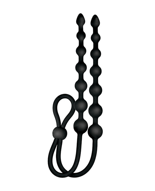 Ass - sation Dual - Ended Anal Beads - Black
