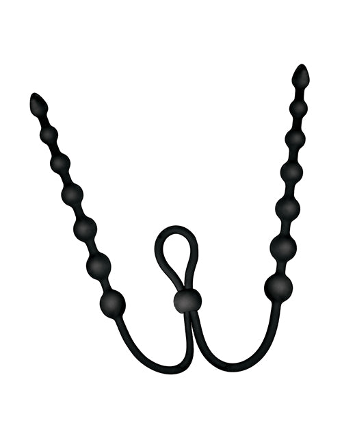 Ass - sation Dual - Ended Anal Beads - Black