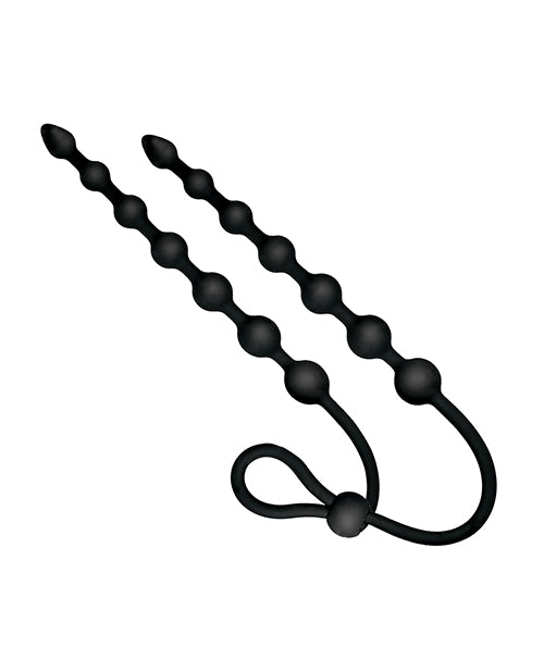 Ass - sation Dual - Ended Anal Beads - Black
