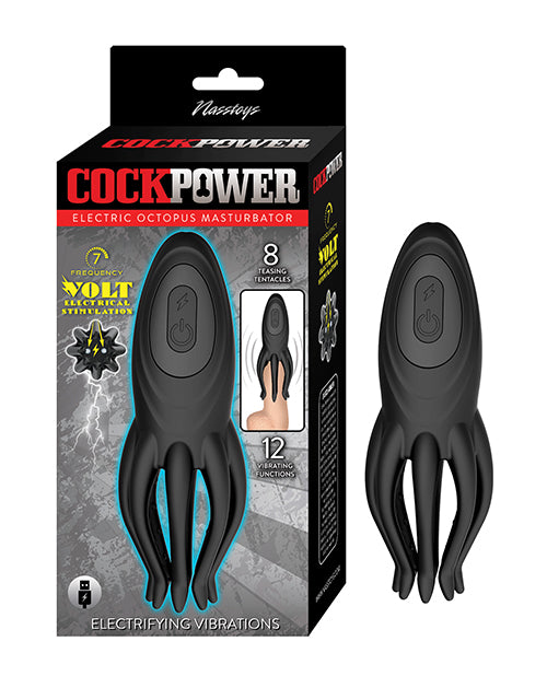 Nasstoys Cockpower Electric Octopus Masturbator - Black