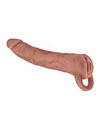 The Great Extender 1 8" Extender & Masturbator - Brown