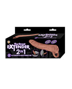 The Great Extender 1 9" Extender & Masturbator - Brown