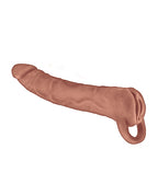 The Great Extender 1 9" Extender & Masturbator - Brown